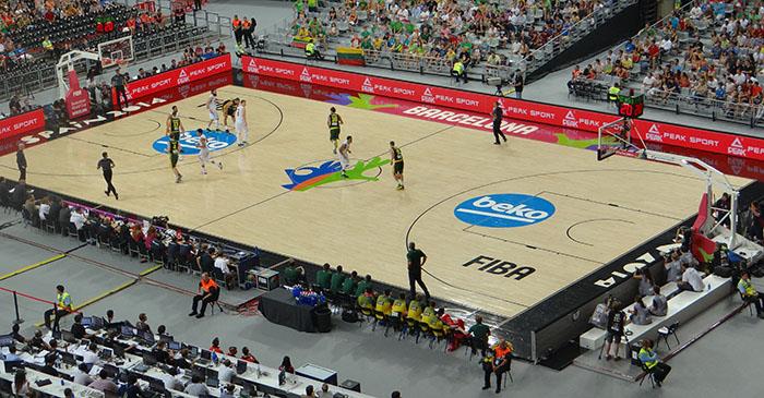 Connor Sports Hardwood Basketball Court in FIBA Basketball World Cup