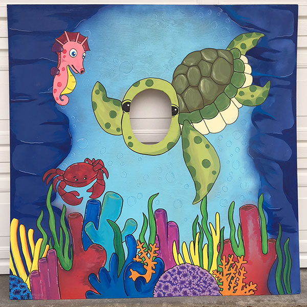 underwater photo backdrop