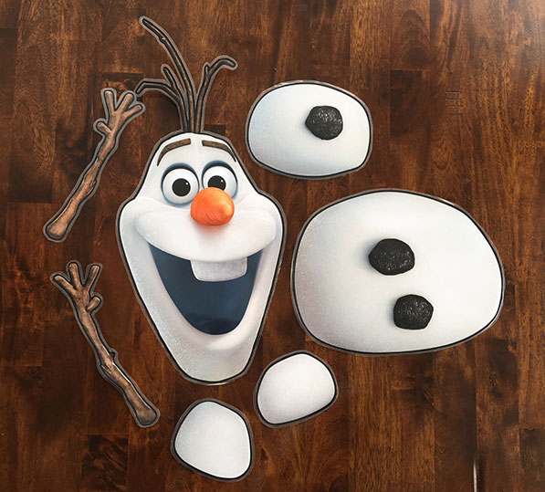 pin the nose on Olaf